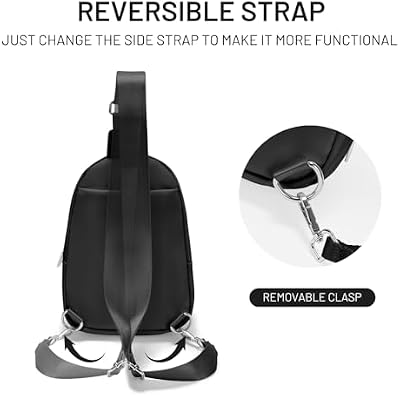 Anti-Theft Sling Bag - Black - photo 4