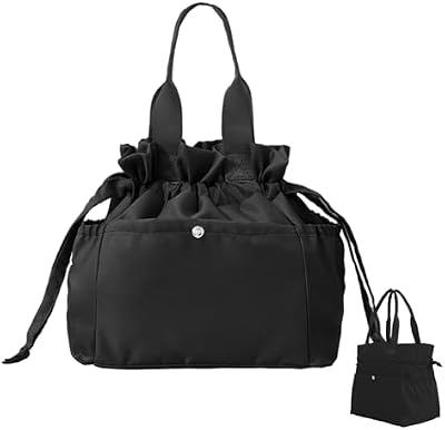 Drawstring Lunch Bag - Black - photo 2