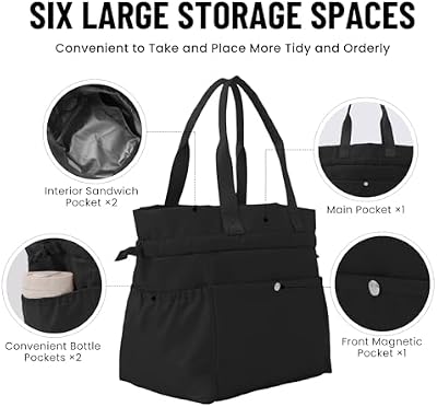 Drawstring Lunch Bag - Black - photo 4