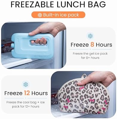 Freezable Snack Bag - Leopard Bow - photo 3