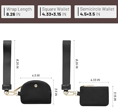 Keychain Wristlet Wallet - Black & Gold - photo 3
