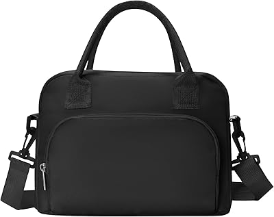 Large Insulated Lunch Tote - Black