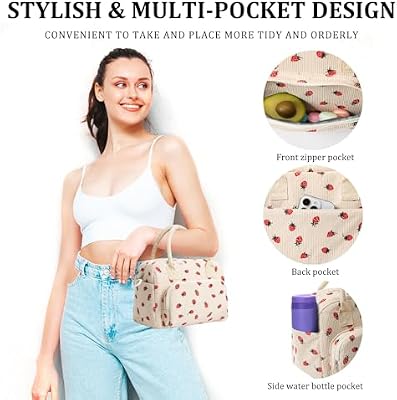 Large Insulated Lunch Tote - Strawberry - photo 4