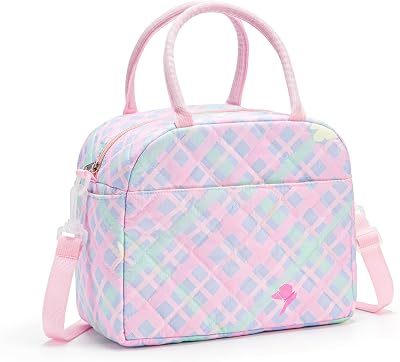 Quilted Puffer Lunch Bag - Checked